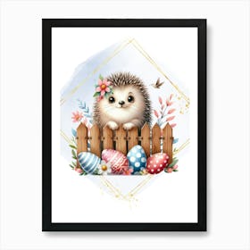 Easter Hedgehog Affiche