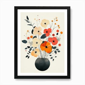 Flowers In A Vase 56 Art Print