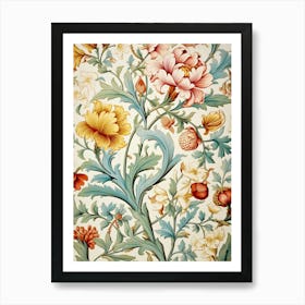 Floral Wallpaper 101 Art Print