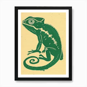 Mellers Chameleon Bold Block 1 Art Print