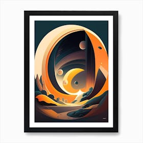 Relativity Comic Space Space Art Print