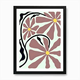 Henri Matisse Flowers On A Tile Art Print