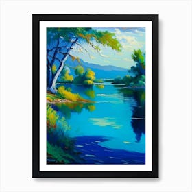 Lagoon Landscapes Waterscape Impressionism 2 Art Print