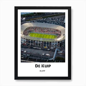 De Kuip, Football, Stadium, Soccer, Art, Wall Print 1 Art Print