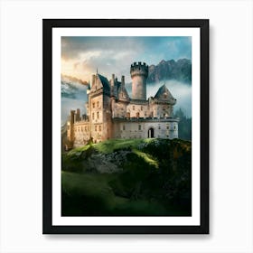 Castle In The Mountains 1 Art Print