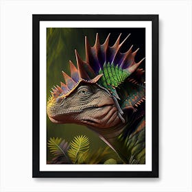 Dimetrodon 1 Illustration Dinosaur Art Print
