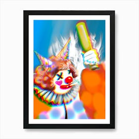 Clownin' 'Round Art Print