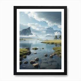 Mountain Landscape Art Print