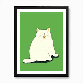 Fat Cat Art Print