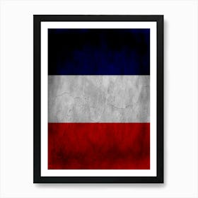 Los Altos Flag Texture Art Print