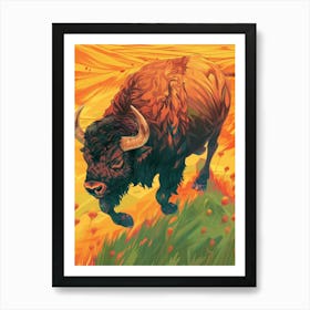 Bison 3 Art Print