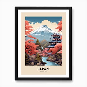 Mount Fuji Japan 1 Vintage Hiking Travel Poster Art Print