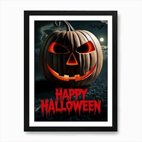 Happy Halloween Jack O’Lantern 2 Art Print