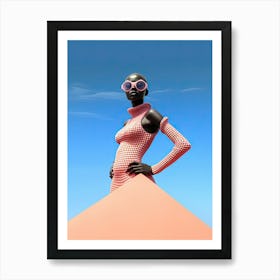 Galactic Glamour: Afro American Odyssey Art Print