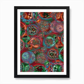 Abstract Plates Art Print