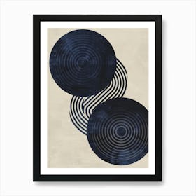 'Dark Blue' 1 Art Print