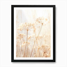 Boho Dried Flowers Queen Annes Lace 11 Art Print