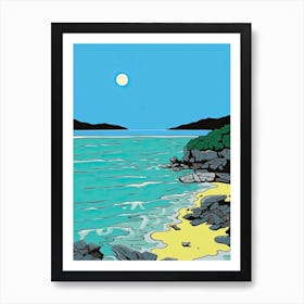 Minimal Design Style Of Turks And Caicos Islands 1 Art Print