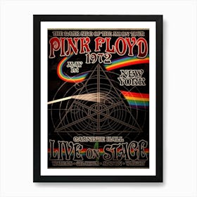 Pink Floyd Carnegie Hall Dark Side Of The Moon Tour Poster Art Print