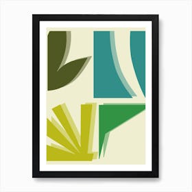 Green Windows Art Print