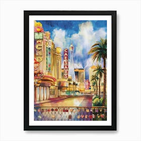 Busy Las Vegas Art Print