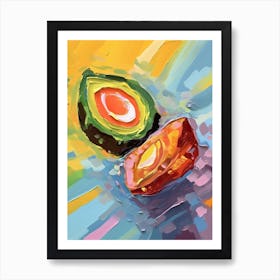 Avocado Painting 4 Art Print