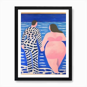 Body Positivity I Do Like To Be Beside The Seaside 6 Art Print