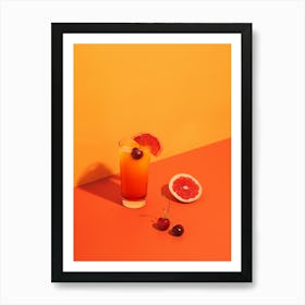 Orange Drink Art Print