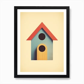 Minimalist Birdhouse4 Art Print