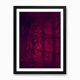 Abstract Red Swirls Art Print