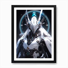 Cyborg Eagle Art Art Print