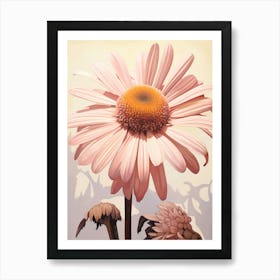 Floral Illustration Daisy 2 Art Print