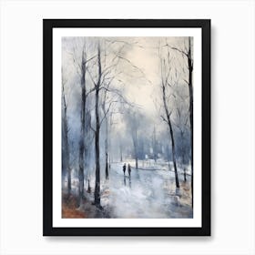 Winter City Park Painting Victoria Park London 3 Art Print