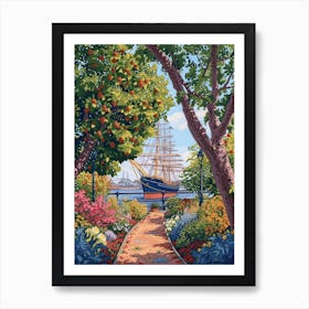 Cutty Sark (Greenwich Park) London Parks Garden 2 Painting Art Print