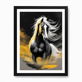 Horse Wallpaper Art Print