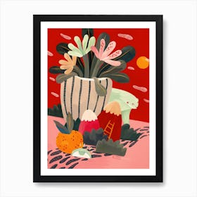 Red Still Life Art Print