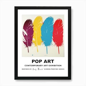 Poster Feathers Pop Art 3 Art Print