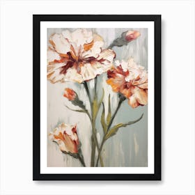 Fall Flower Painting Carnation 5 Art Print
