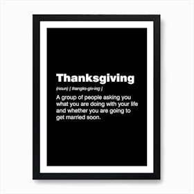 Thanksgiving Definition Poster