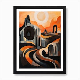 Ruined Abstract Minimalist 1 Art Print