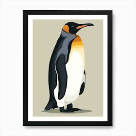 Emperor Penguin Kangaroo Island Penneshaw Minimalist Illustration 2 Art Print