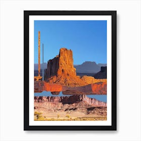 Desert Mesas Art Print