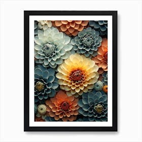 Paper Flowers 11 Art Print