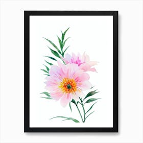 Cypress 2 Watercolour Flower Art Print