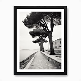 Saint Tropez, France, Black And White Old Photo 3 Art Print