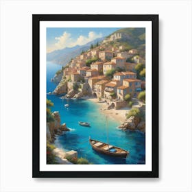 Village By The Sea 2 Art Print