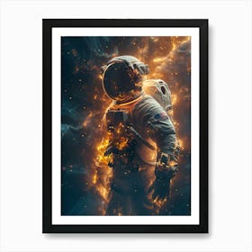 Epic Fantasy Astronaut 4 Art Print