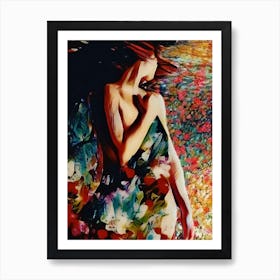 Portrait of a Woman Standing Art Print