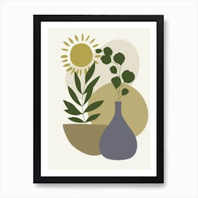 Plant In A Vase Art Print