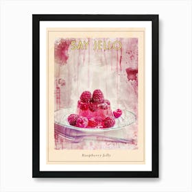 Raspberry Jelly Retro Collage 3 Poster Art Print